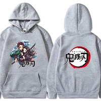 demon slayer anime graphics print hoodie men and women sweatshirts harajuku pullover japanese manga hip hop streetwear top