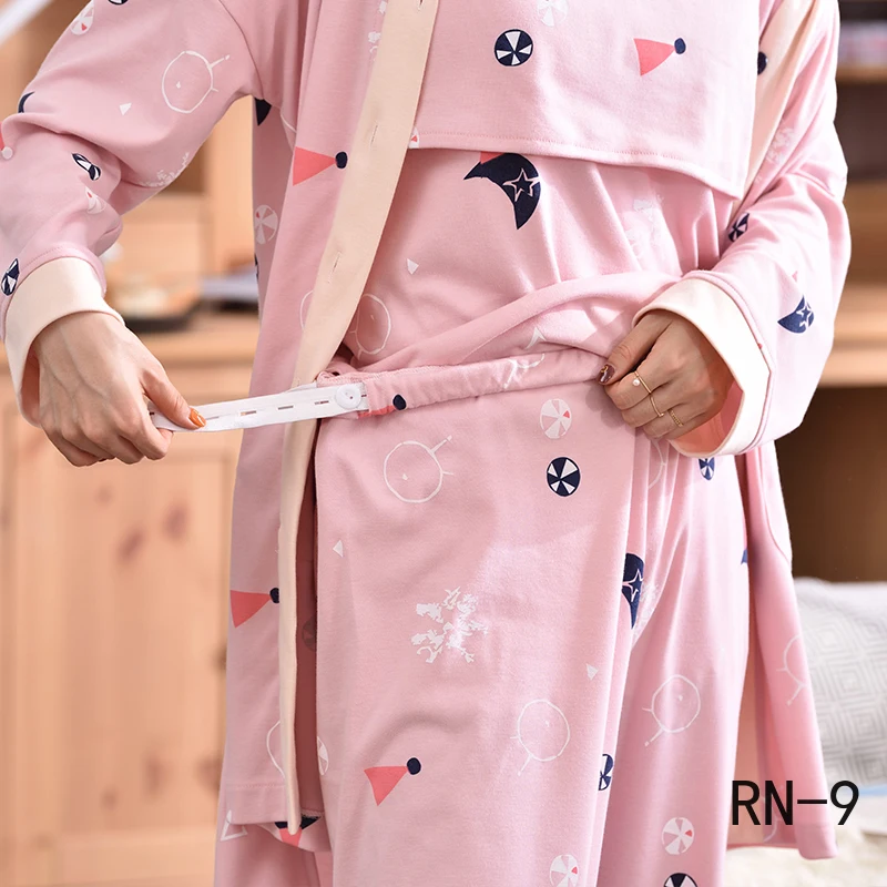 Женский пижамный комплект из 3 предметов весна 2020 для беременных и кормящих