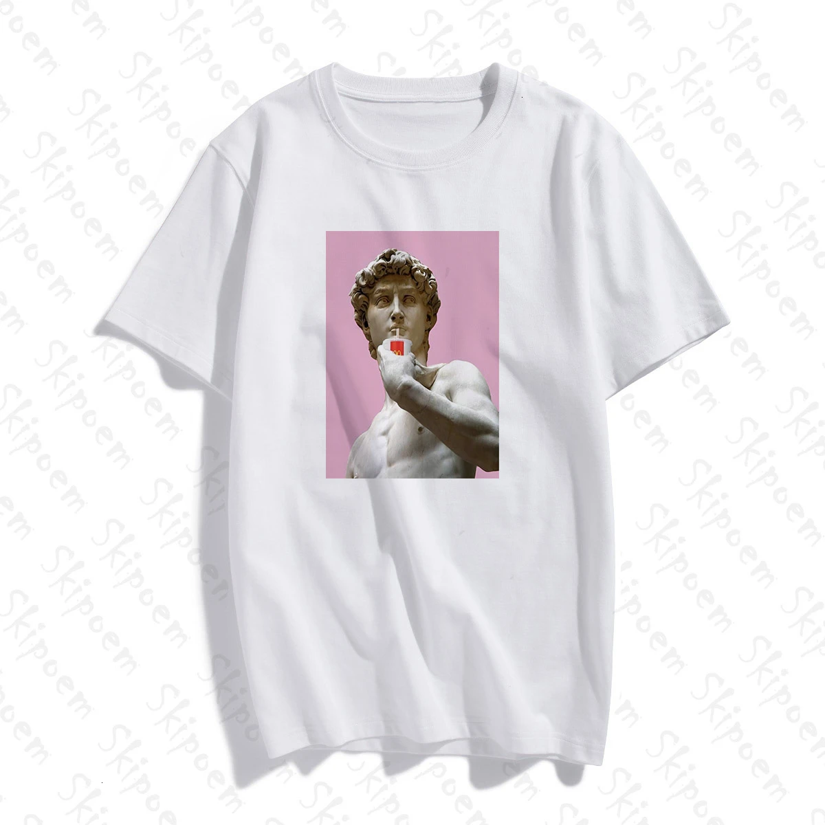 Женская футболка с короткими рукавами винтажная хлопковая в стиле панк принтом