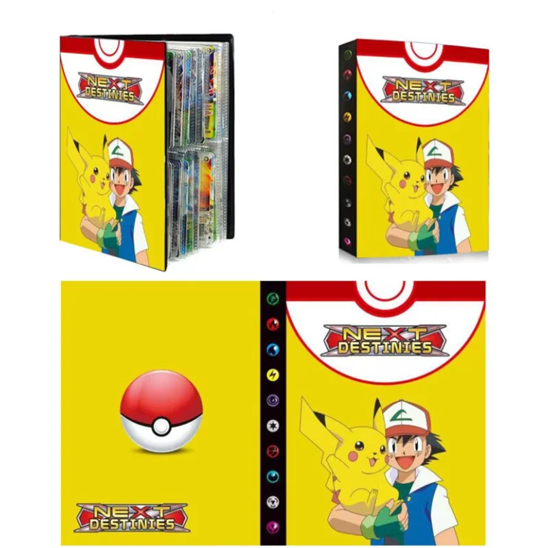 

Альбом для карт с покемоном, изумительное фото, книга для карт с маленьким огненным драконом, 240 слотов для карт, рождественские подарки для ...