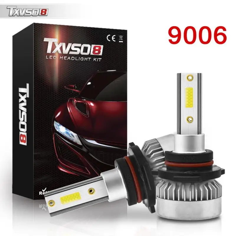 

2PCS Car Driving Bulbs Headlight Super Bright LED Headlights White Light 9006/HB4 110W 6000K Car Lights Car Accessories