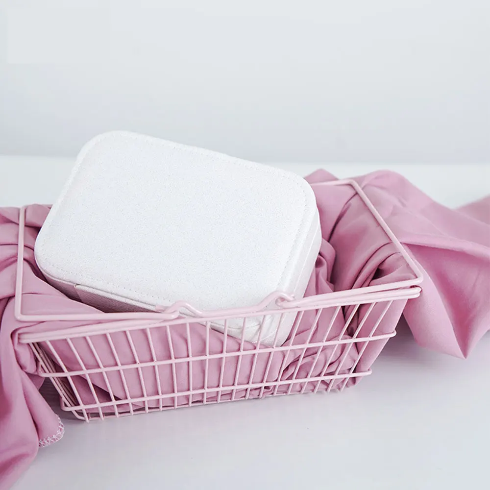 

YiYan Jewelry Box Jewelry Earring Necklace Large Capacity Hand Decorated Box Net Red with Urine Simple Princess Storage Box