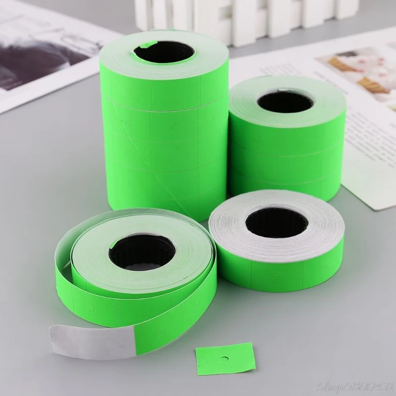 

10 Rolls 5000 Pieces Double Row Colorful Price Label Paper Tag Mark Sticker For MX-6600 Labeller O21 20 Dropshipping