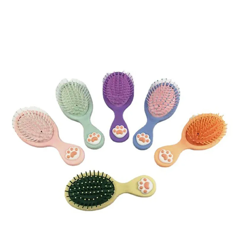 

Карманная расческа «кошачья лапа», щетка для укладки волос в салоне, портативный массажер, расческа для волос, модный шампунь для укладки, р...