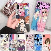 cutewanan anime yarichin bitch club soft phone case for iphone 11 12 13 pro max xr x xs mini apple 8 7 plus 6 6s se 5s fundas