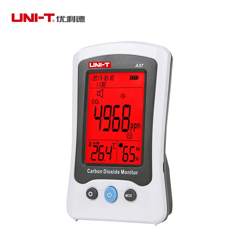 Цифровой тестер качества воздуха UNI-T A37 комнатный/наружный HCHO и TVOC измеритель CO2