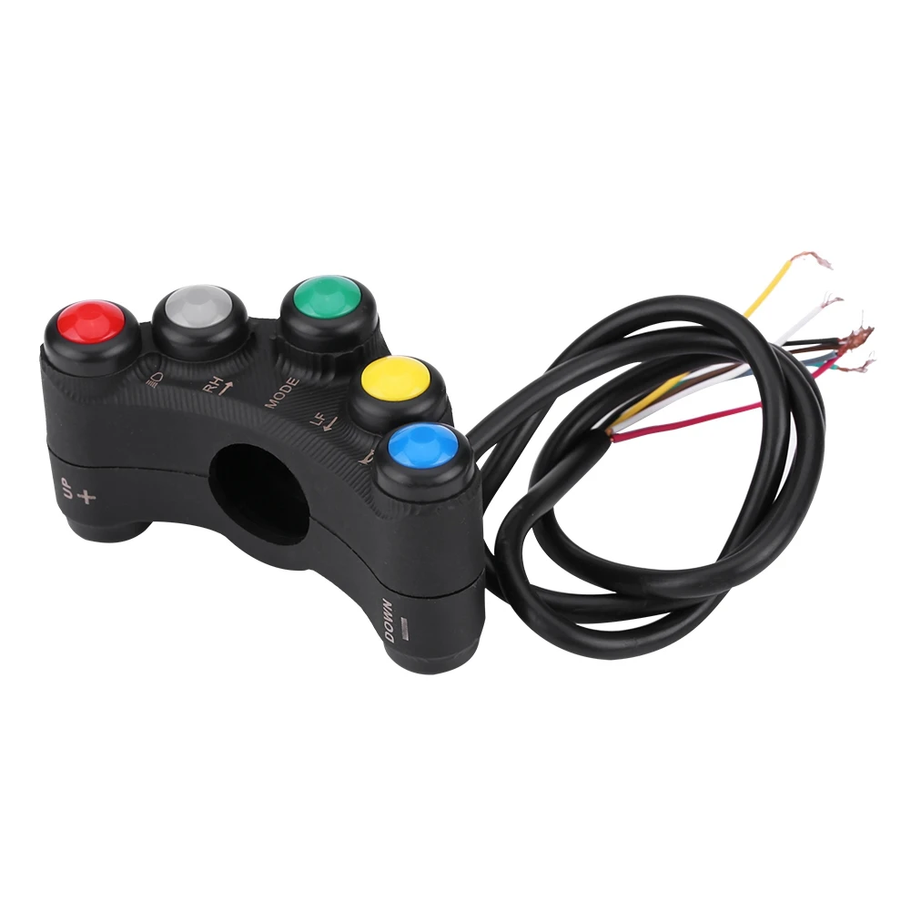 

22mm 12V Motorcycle Handlebar Switch Headlight Turn Fog Light Horn ON/OFF Start Kill Switch