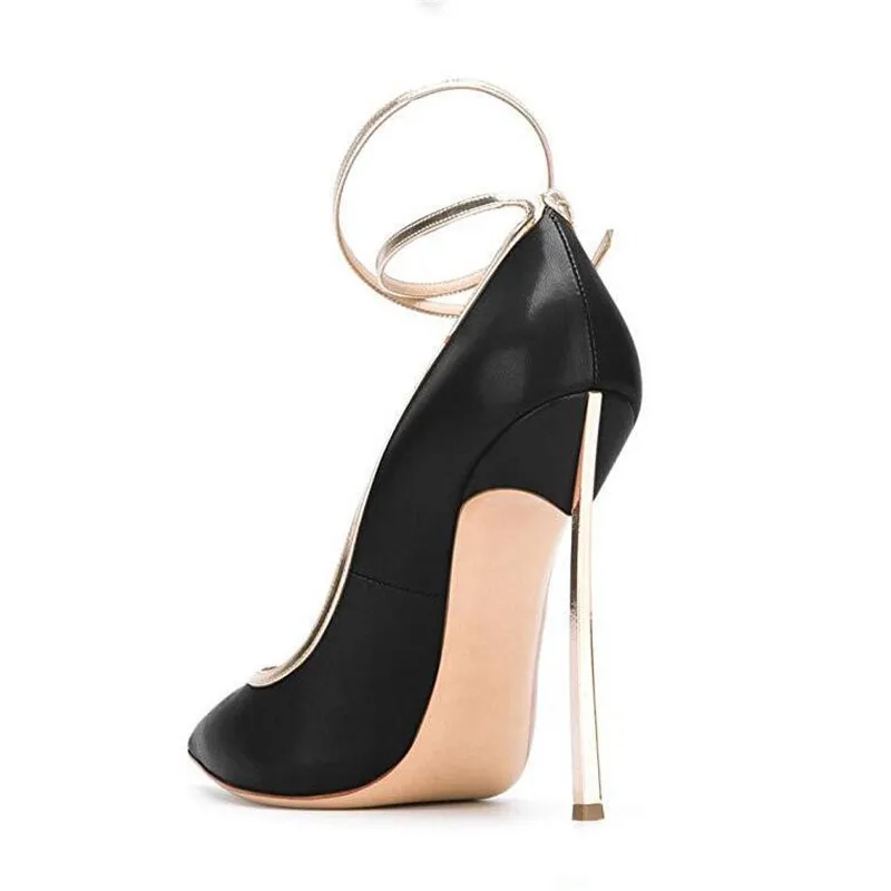 

BBZAI Spring new pattern woman shoes high-heeled shoes Sexy Cusp women's shoes 12CM Metal Stiletto heels 4-13 14