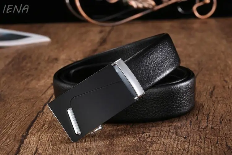 

IENA Simple Vintage Alloy Automatic Buckle Belt Business Youth Men's Casual Belt