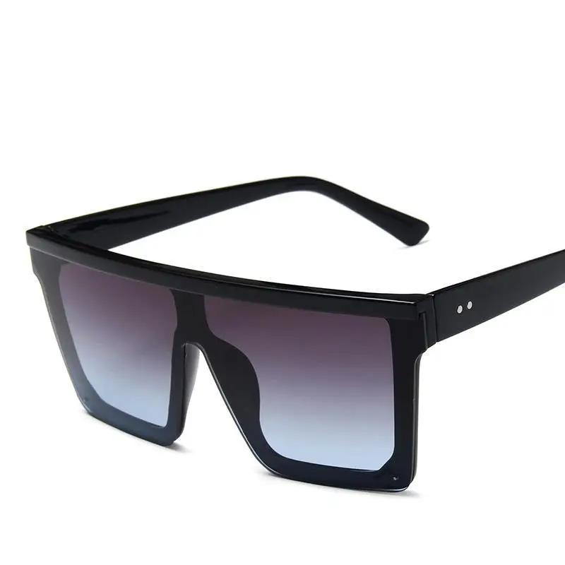 

TEENYOUN 2020 Square One Piece Sunglasses Men Women Designer Square Sun Glasses Mirror Shades UV400 Eyewear Gafas De sol