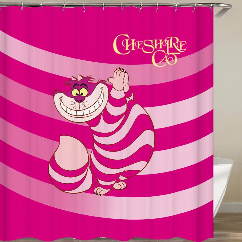 Водонепроницаемая душевая занавеска Алиса в стране чудес