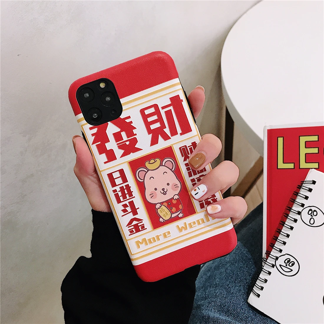 Милый 3D рельефный чехол с изображением из мультфильма Lucky Cat, богатая свинья, мышь, чехол для телефона для iphone 11 Pro xs max XR X 10 8 7 6 6S Plus, мягкая задняя крышка