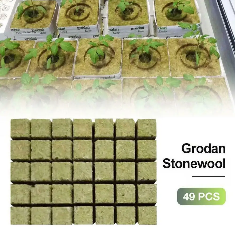 50 шт grow plug a pack Grodan " Starter Cubes plugs-hydroponic rockwool grow media. Распространение клонирования из минеральной ваты кубики