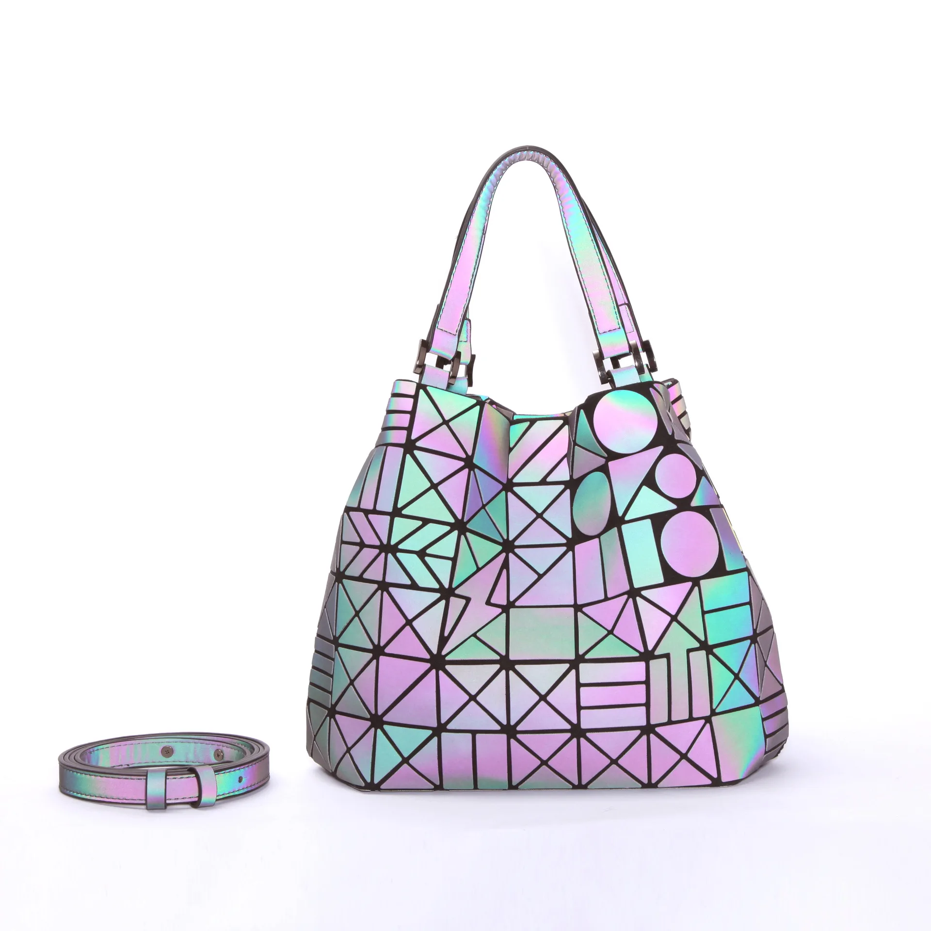 

Сумка-тоут женская, складная, с геометрическим рисунком, с бриллиантами, 2020