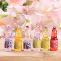 kawaii beverage juice bottle resin cabochon craft for diy simulation cans kitchen play dollhouse toy accessories