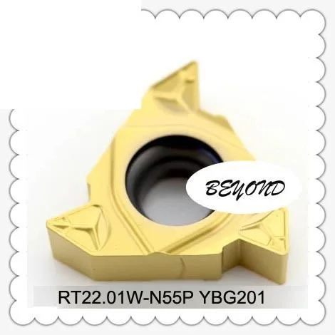 Оригинальная вставка RT22.01W N55P YBG201 RT22.01 RT 22 01 для резьбы токарного инструмента