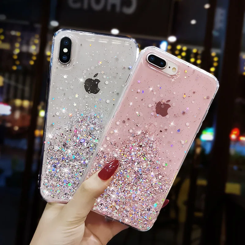 Роскошные блестящие чехлы со звездами для Samsung A70 A50 S10 S9 S8 Plus A10 A20 A30 A60 A80 A90 A20S A10S A20E