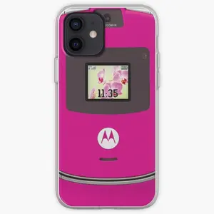 motorola razr pink phone case for iphone 6 6s 7 8 plus 11 12 13 pro max mini 5 5s se x xs xr max accessories silicon dog free global shipping