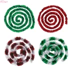 2,3 м разноцветная Рождественская мишура, гирлянда, украшения для рождественской елки, подвесная лента, Рождественская елка, новый год