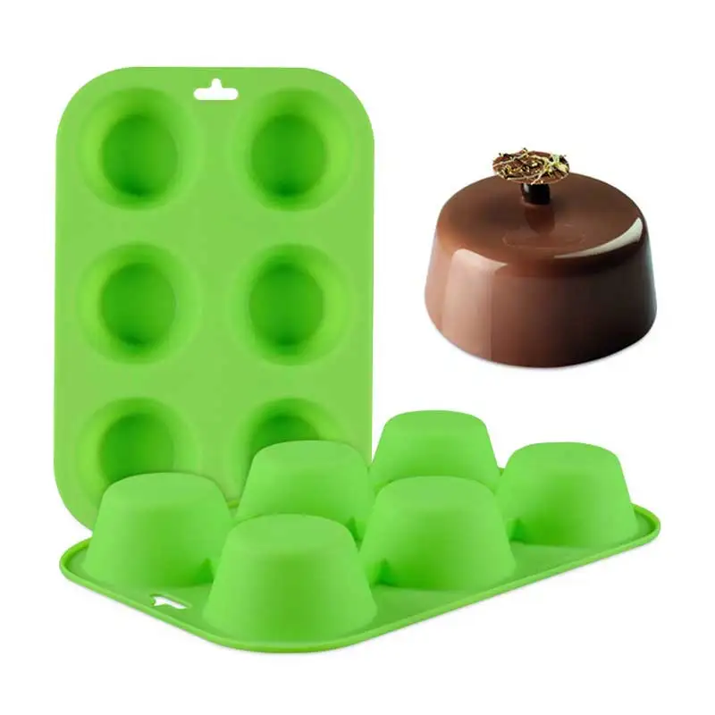 

Silicone Cake Mold Non-stick Muffin Cup Cake Pan Mousse Mold Making Brownie Cake Tools