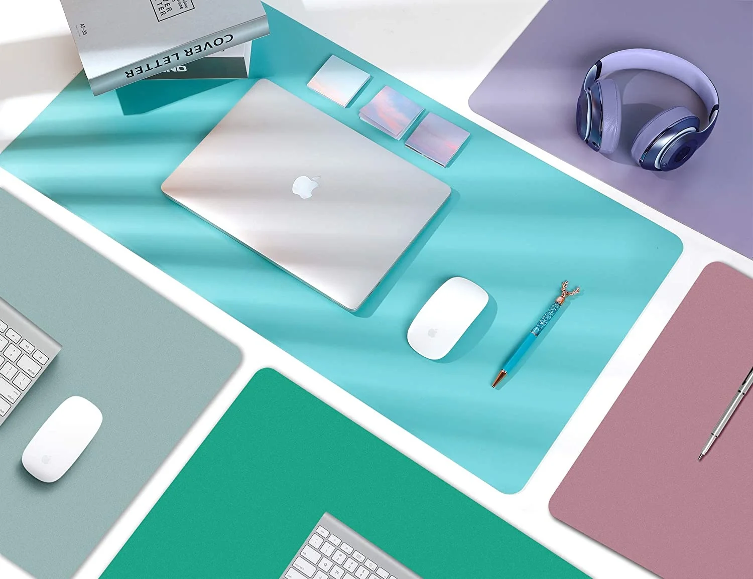 

Large Computer Mouse Pad Gaming MousePad Waterproof PU Leather Mouse Mat Gamer XXL Mause Carpet PC Desk Mat keyboard pad