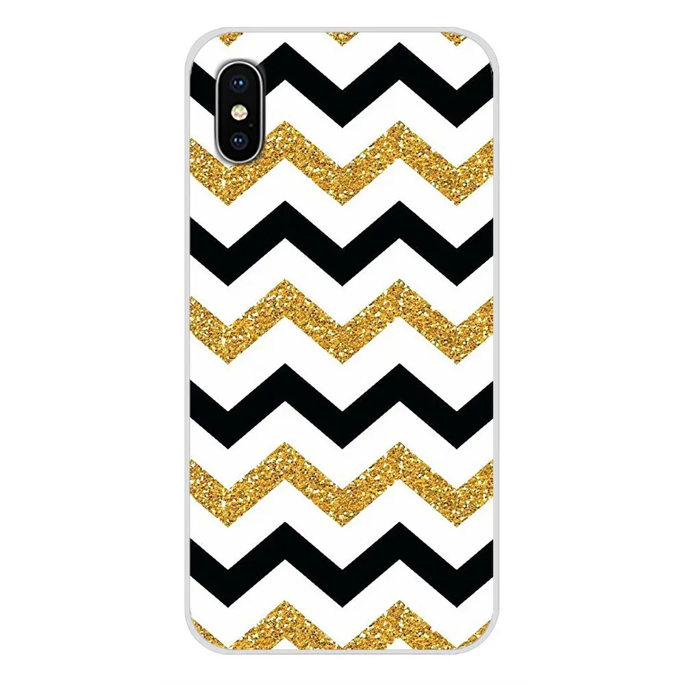 Золотое розовое черное блестящее волнистое точечное мягкое покрытие кожи для Apple