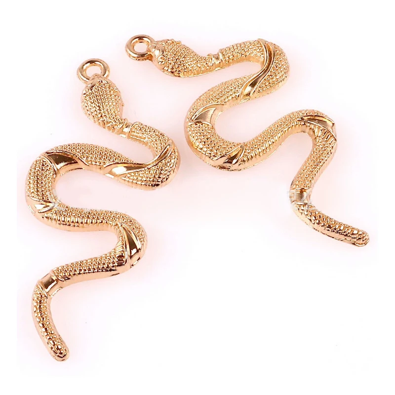 

Metal Snake Diy Jewelry Charms 4 Colors Animal Snake Jewelry Pendants Diy Necklace Making Components High Quality