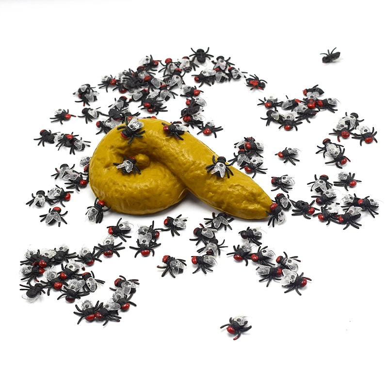 

1pc Simulation Insect Flies Artificial Tricky Funny Disgusting Scary Toy Props Novelty Gags Practical Jokes Toys Wholesale