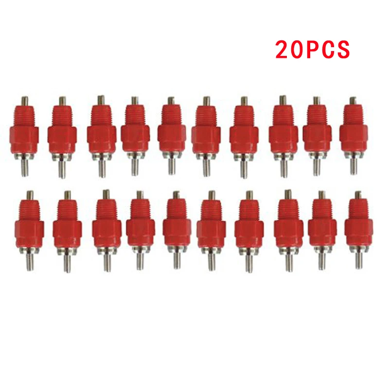 Птицы Курица вода сосковые поилки из нержавеющей стали 360 ° винт в аксессуары