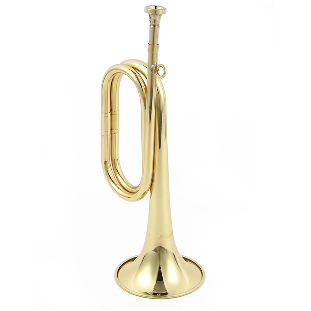 310mm Trumpet Copper Bugle Retro Brass Exquisite Practical Musical Instrument for School Students Practice | Спорт и развлечения