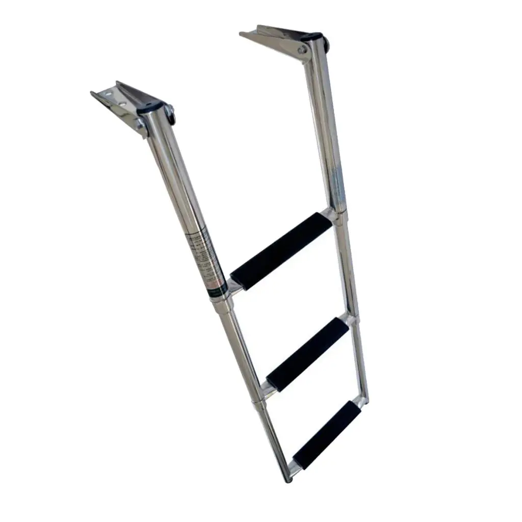 

3-Step 304 Stainless Steel Telescoping Boat Ladder for Yacht/Swimming Pool