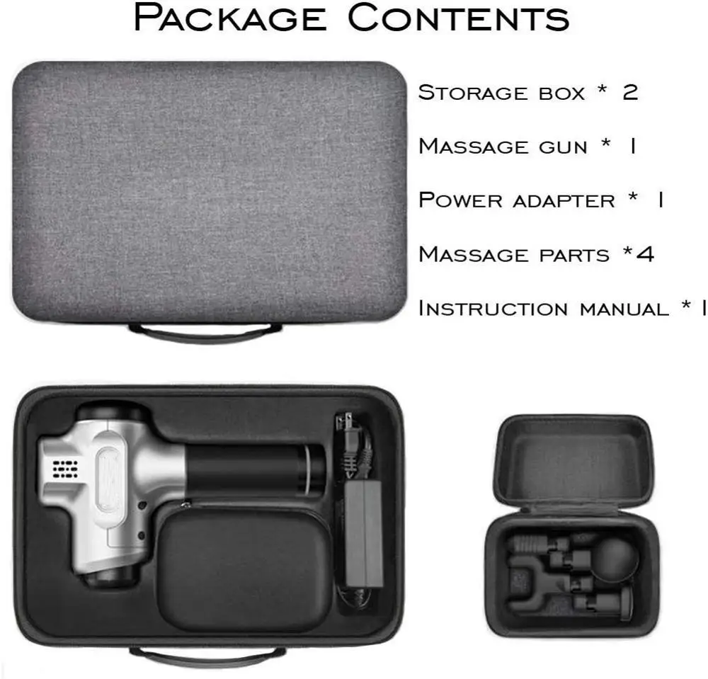 

Massage Gun LCD touch screen Muscle Massager Pain Training Exercising Body massage relaxation Slimming Shaping 6 speed M02