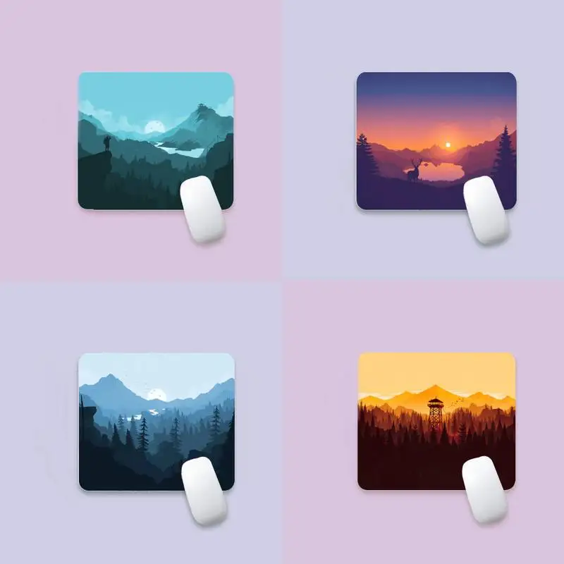 

Deep Forest Firewatch Office Mice Gamer Soft Mouse Pad Edge Native Rubber Special Game Mouse Pad Polyethylene Table Mat Non Slip
