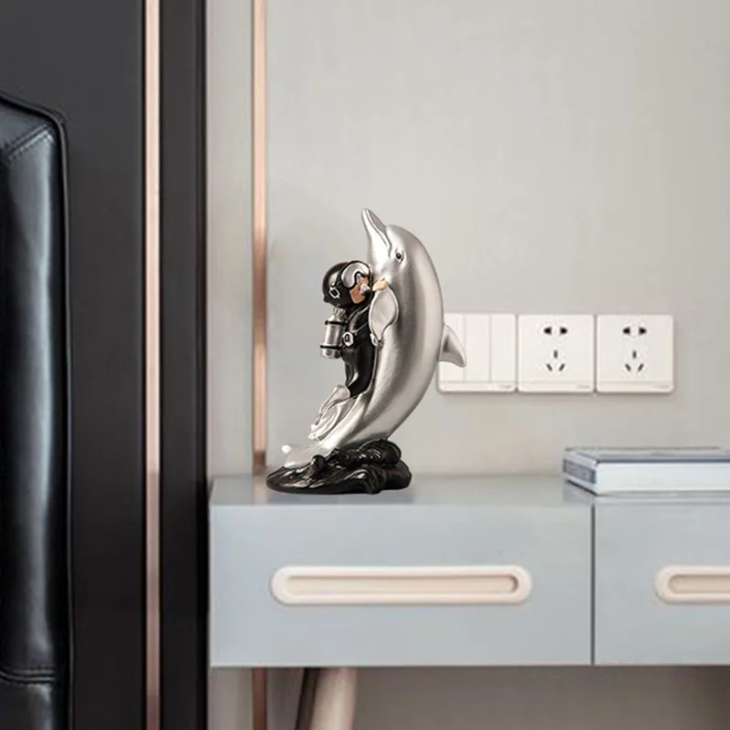 Европейская Миниатюрная модель животного для верховой езды скульптура из смолы