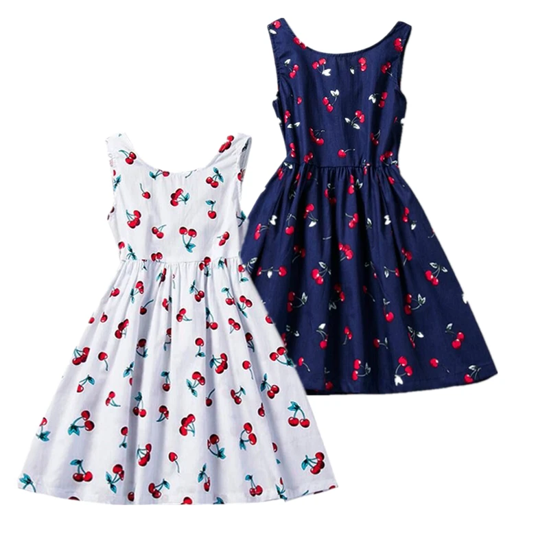 Праздничное летнее платье для девочек платье-пачка с цветочным принтом детская