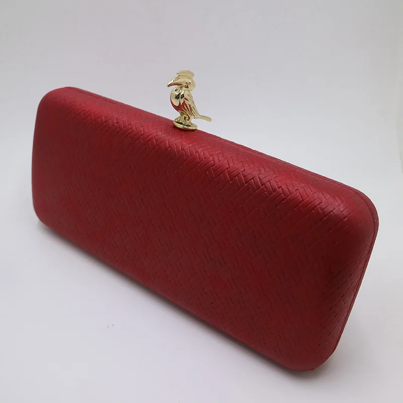 Red Королевские соловьи коробки вечерние сумки и коктейльные сумочки бокс-Кошельки Клатчи желтый розовый для женщин - Цвет: Red