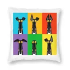 Наволочка для диванной подушки Greyhound с изображением семафора, 50x50 см, Современная наволочка для дивана в стиле поп-арт для гостиной, квадратная наволочка для подушки