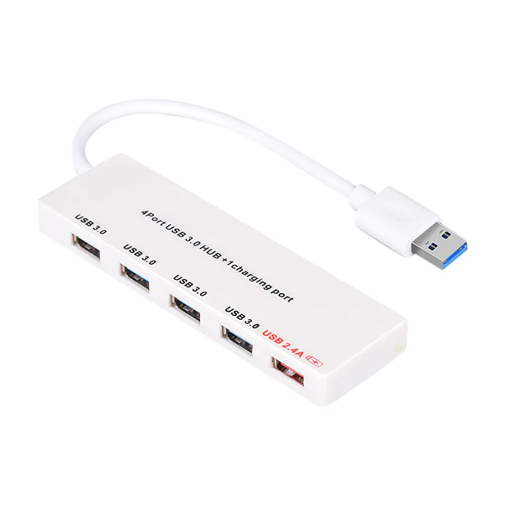 CARPRIE 4-портовый концентратор USB 3 0 с зарядкой питания и переключателем