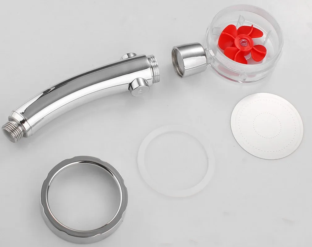 

Rotated Rainfall Shower Head High Pressure Water Saving Spray Shower Head Bathroom Hand-held Pressurized Massage Shower Head