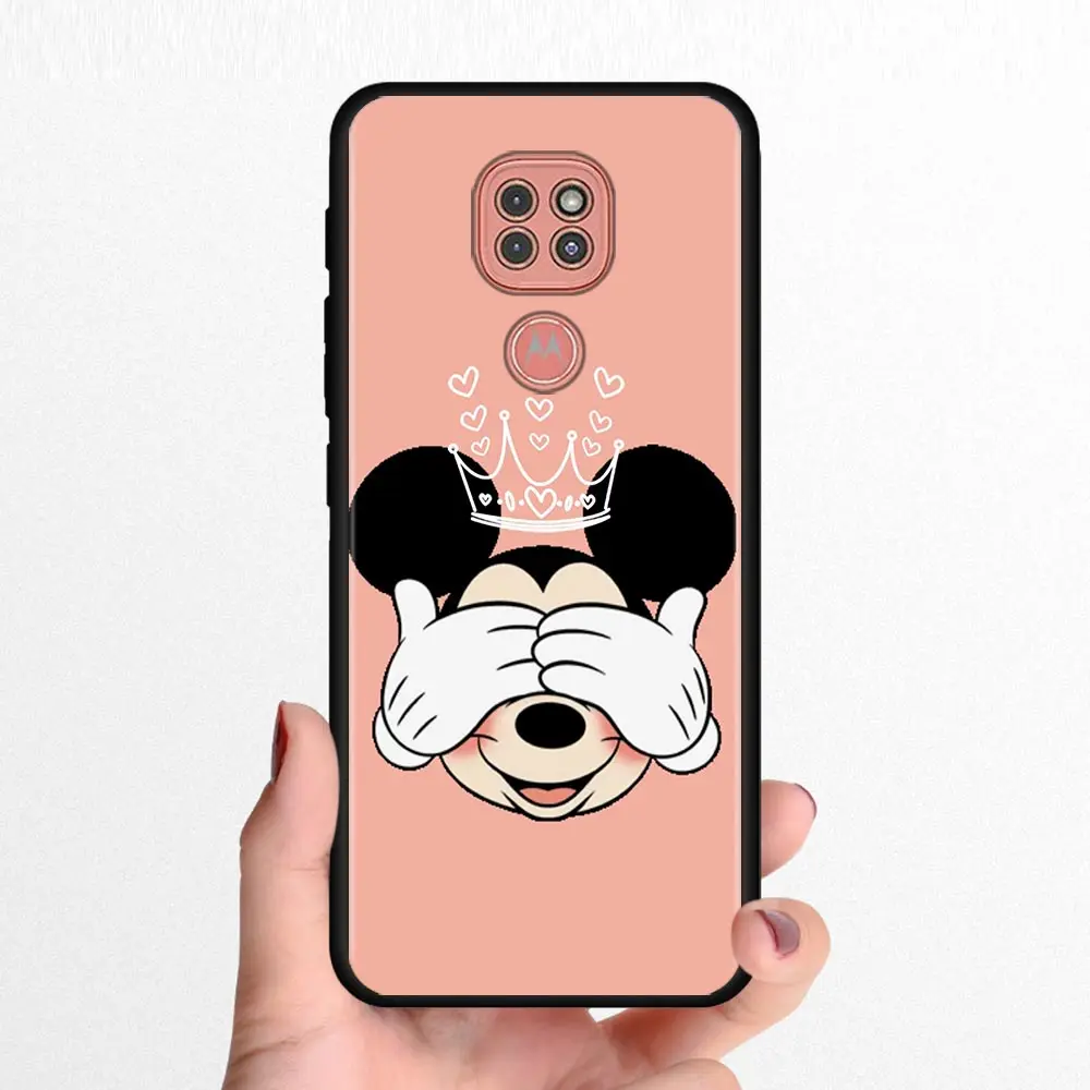 mickey minnie mouse phone case for motorola moto g30 g9 play g9 plus one fusion plus g8 power lite e6s protective back cover free global shipping