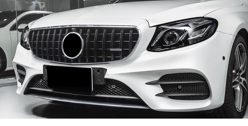 Бриллиантовая стильная решетка для Mercedes-Benz W213 W238 C238 для E класса седан купе спортивная модель+ передний бампер гоночный гриль