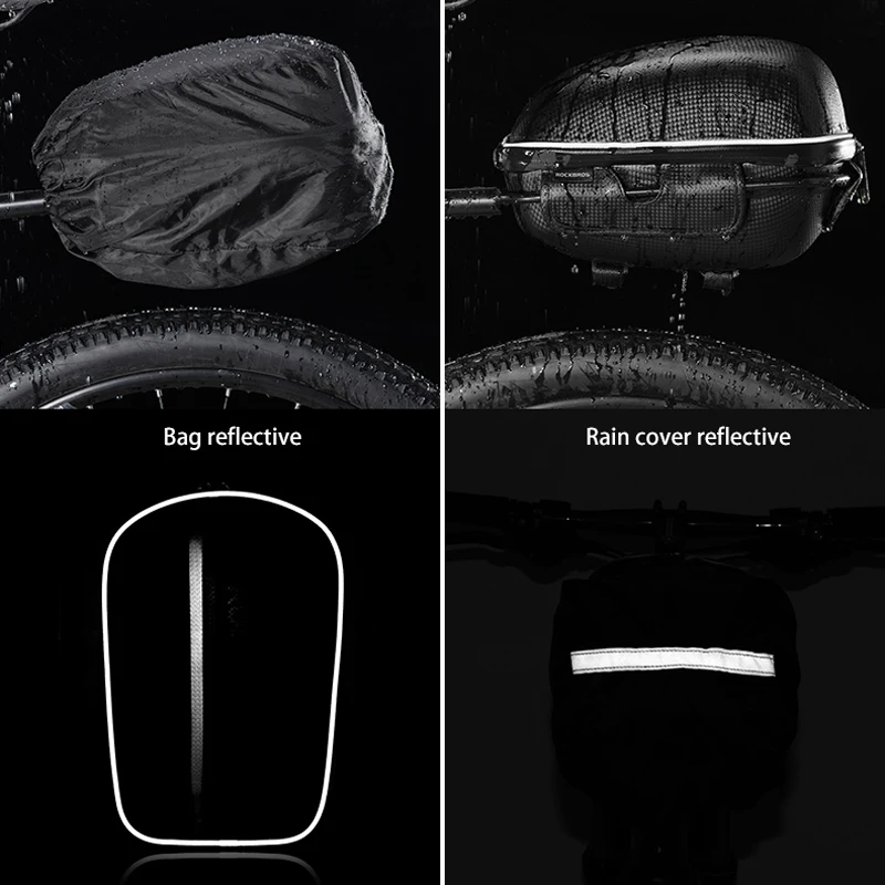 ROCKBROS велосипедная сумка водонепроницаемая жесткая оболочка подвесной задний