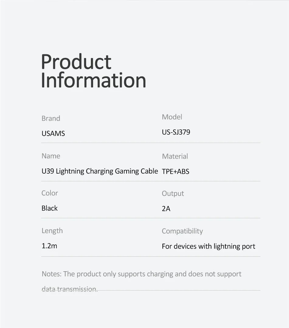 USAMS USB кабель для iPhone X 8 7 6 Micro type C кабель игровой Кабель Micro-USB провод присоски USB кабель для Xiami 9 samsung S9 S8