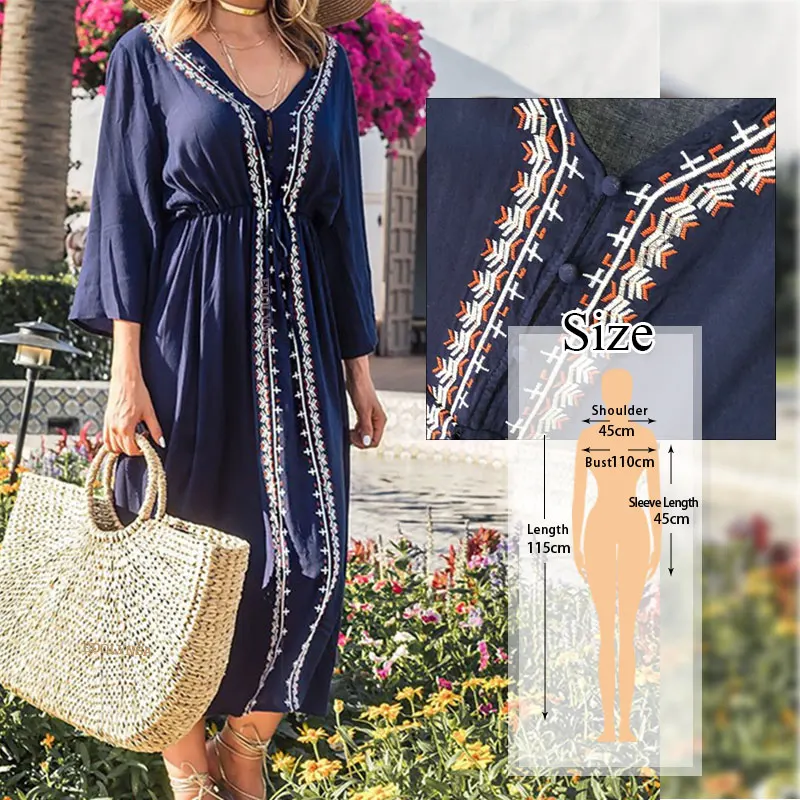 Q529-717 Summer Women Plus Size Beachwear Cover-ups White Cotton Tunic Beach Wrap Bath Dress Swim Suit Bikini Cover Up Woman#Q717 - Цвет: Q529-717