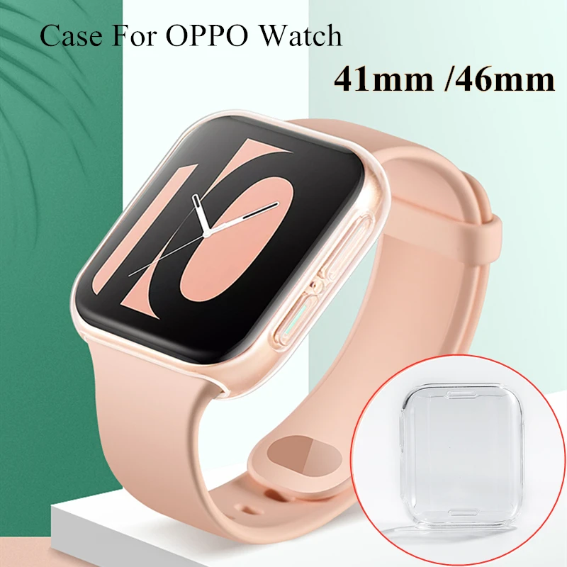 

Case For OPPO Watch 41mm 46mm Cover Soft TPU Screen Protector Clear Watch Case Full Coverage Protection For OPPO Watch 41mm 46mm