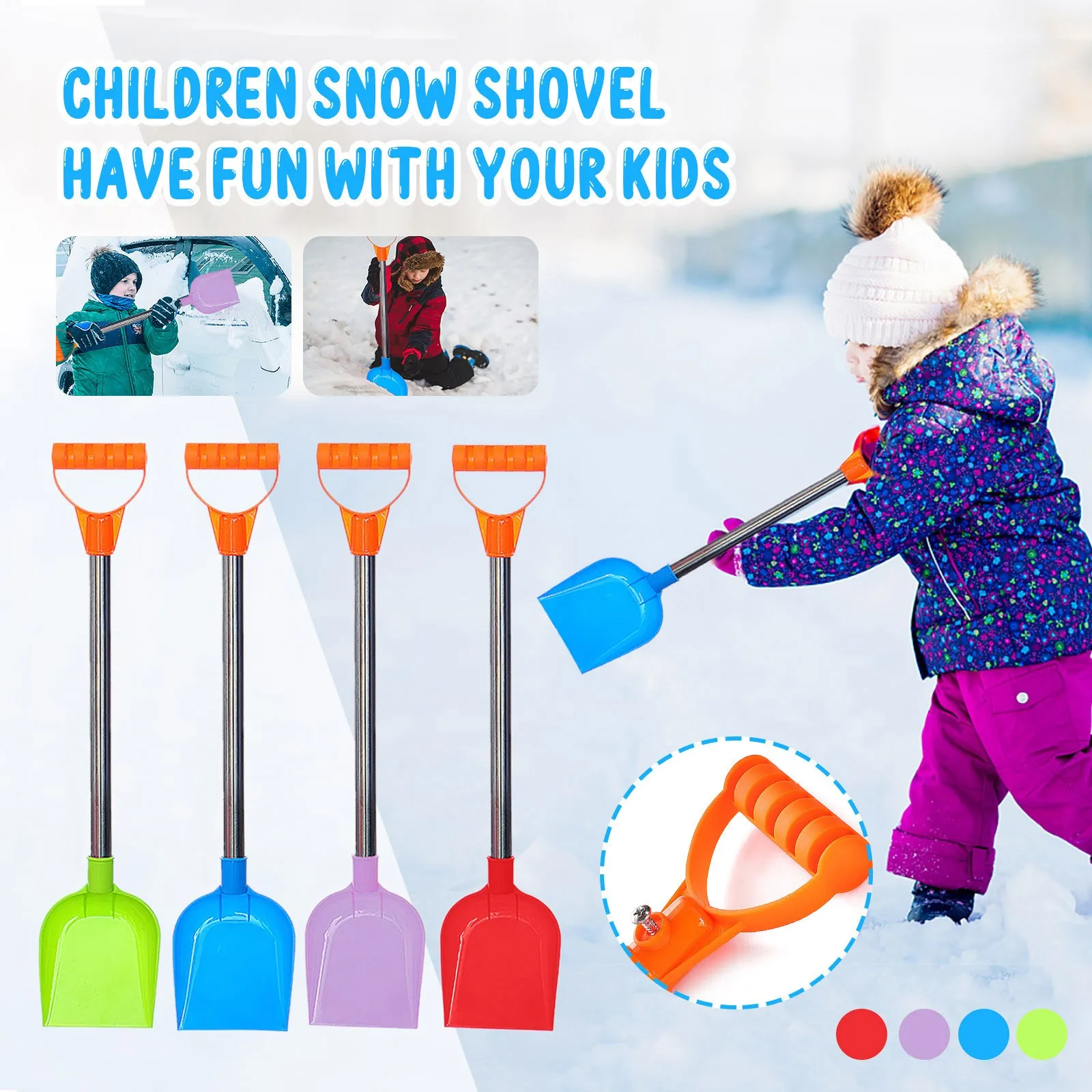 4 шт. зимняя лопата для снега летняя пляжная игрушка Детская уличная Лопата рытья