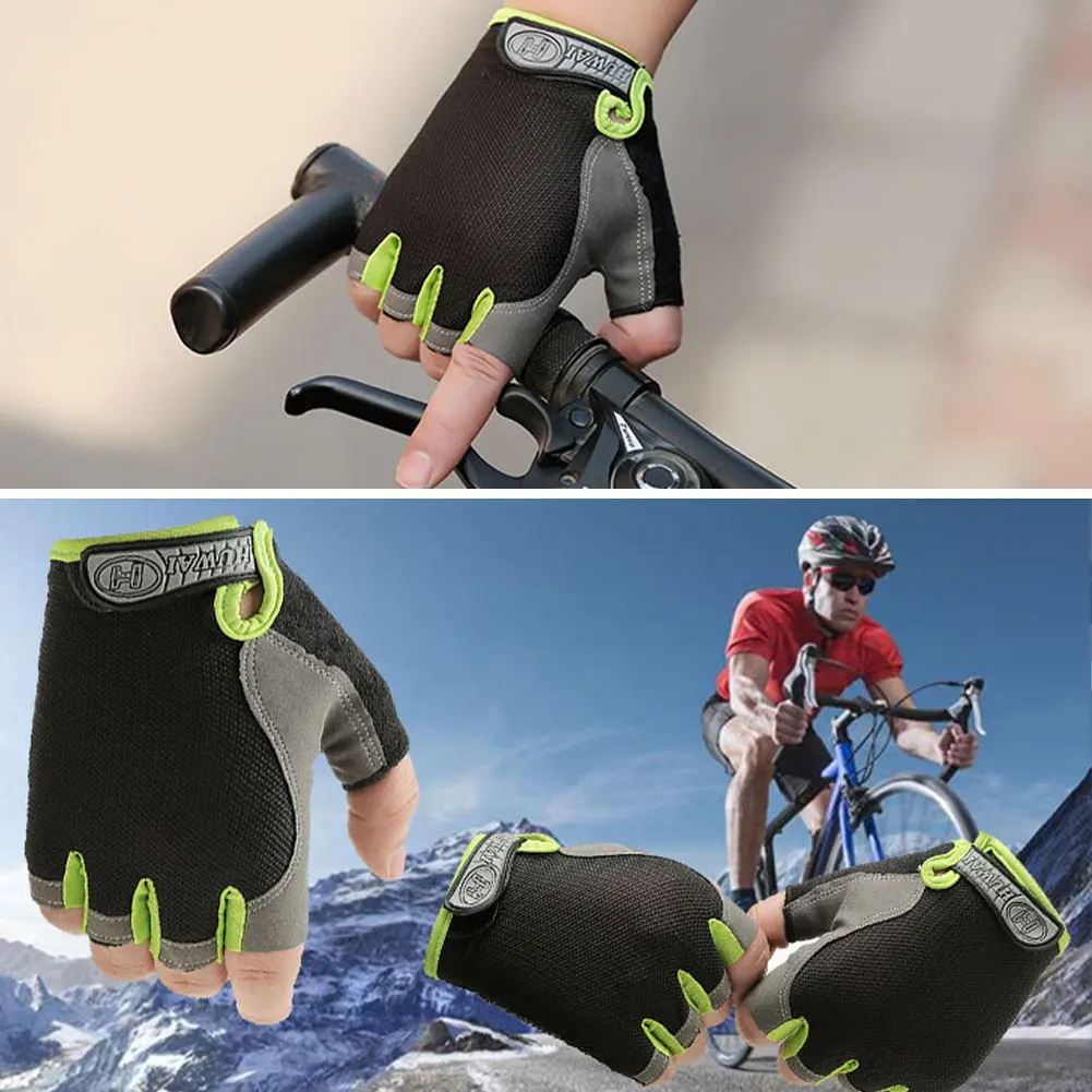 

Half Finger Cycling Gloves Shock-Absorbing Anti-Slip Breathable Sports Gloves for Men Women