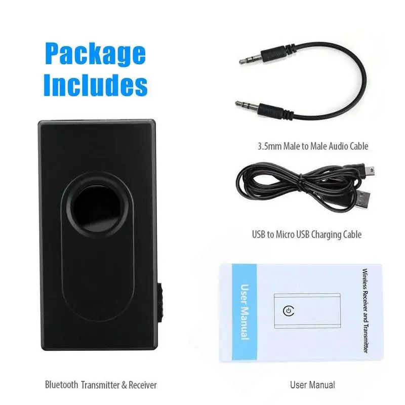 Беспроводной передатчик 2 в 1 с Bluetooth V4.2 и приемником A2DP аудиоадаптер Jack 3 5 мм