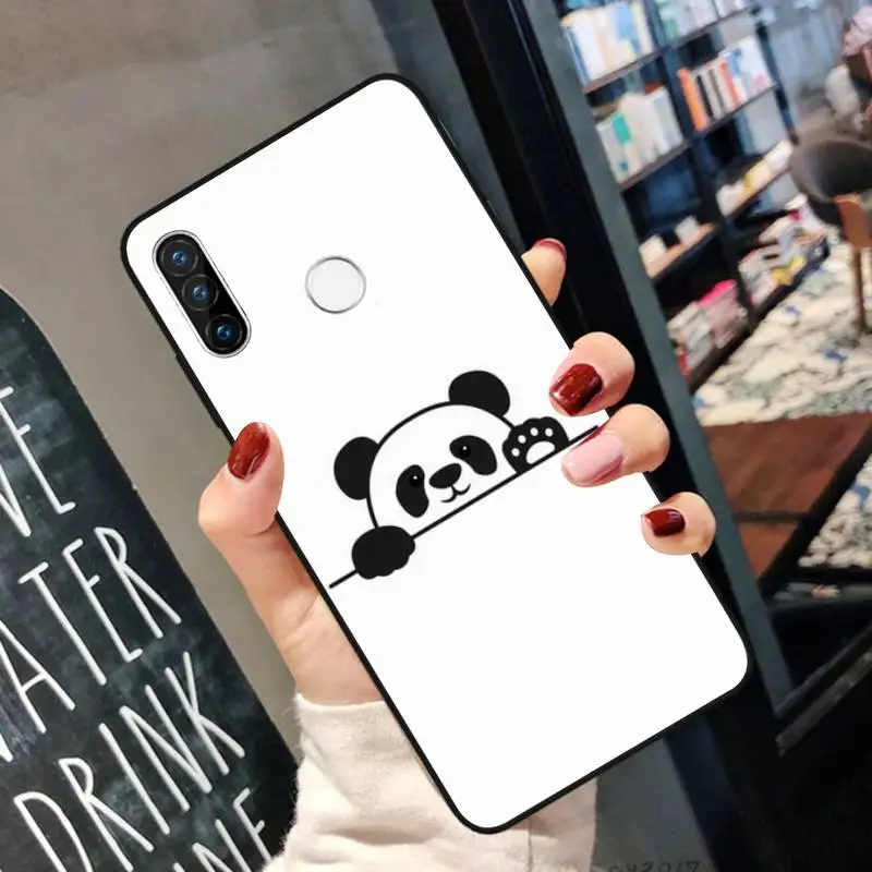 

Cute Panda Carton Couple Phone Case For Xiaomi A1 A2 6 8 9 10 MIX MAX 2 2S 3 Note 10 Cc9 Lite Plus Se Tpro Pro Fundas Cover