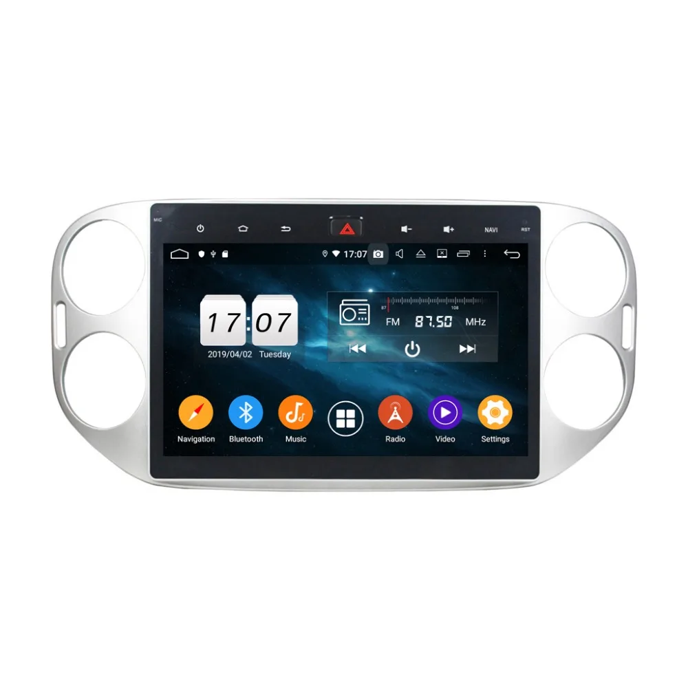 Android 9 4 Гб ram Автомобильный gps автомобильный dvd плеер с навигацией плеер для Volkswagen VW Tiguan 2010 2011- лента мультимедиа плеер блок